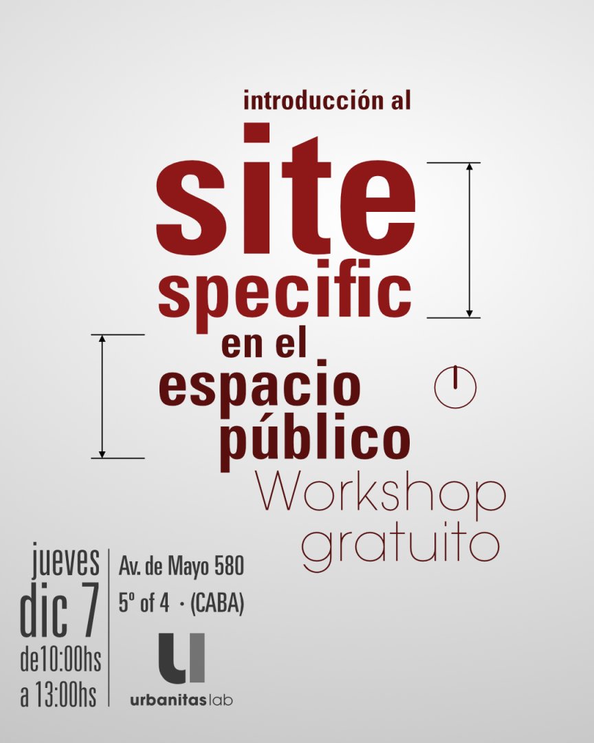 Site specific en el espacio público